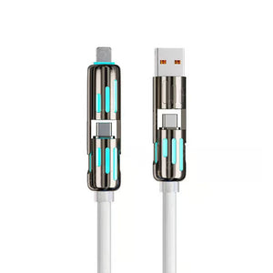 Cable de carga USB 4 en 1 mFish carga rápida MAX 240W