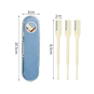 Afeitadora nasal portátil de doble cabezal para limpieza manual y segura del vello nasal