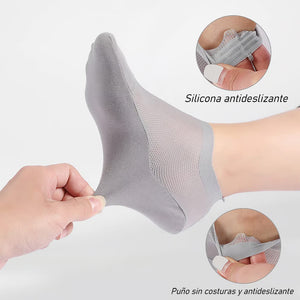 Calcetines invisibles antideslizantes con forro ultrafino