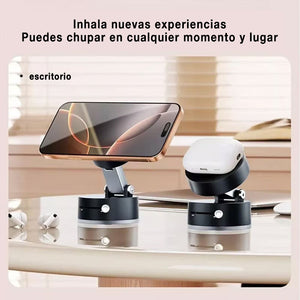 Soporte magnético para teléfono con ventosa al vacío