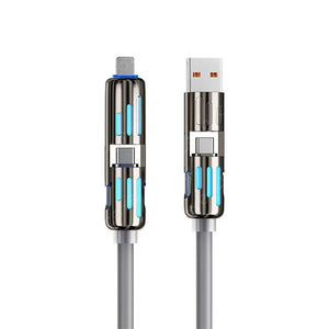 Cable de carga USB 4 en 1 mFish carga rápida MAX 240W
