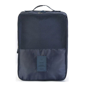 Bolsa de zapatos de viaje de doble capa, bolsa de zapatos impermeable y plegable, organizador, necesidades diarias