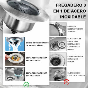 Filtro de drenaje de núcleo de rebote de fregadero mejorado