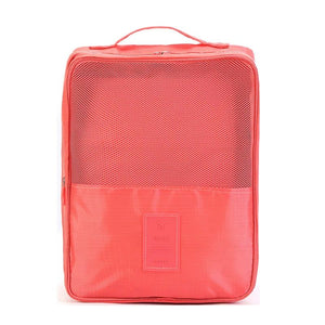 Bolsa de zapatos de viaje de doble capa, bolsa de zapatos impermeable y plegable, organizador, necesidades diarias