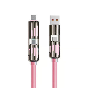 Cable de carga USB 4 en 1 mFish carga rápida MAX 240W