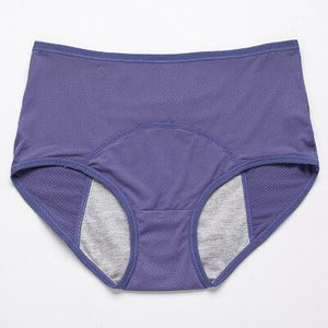 Bragas protectoras de cintura alta a prueba de fugas de talla grande