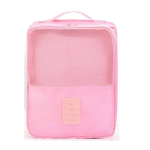 Bolsa de zapatos de viaje de doble capa, bolsa de zapatos impermeable y plegable, organizador, necesidades diarias