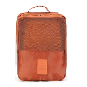 Bolsa de zapatos de viaje de doble capa, bolsa de zapatos impermeable y plegable, organizador, necesidades diarias