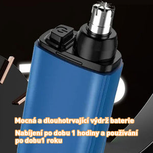 Přenosný zastřihovač chloupků v nose