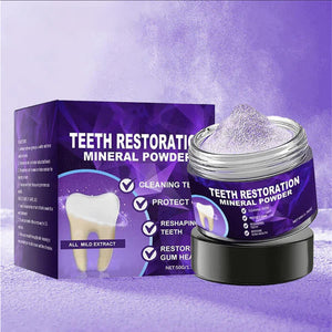 Polvo mineral para restauración dental