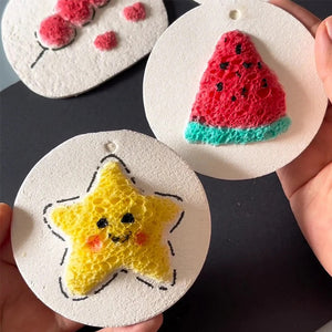 Pintura con textura de espuma