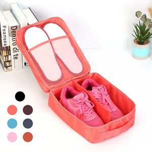 Bolsa de zapatos de viaje de doble capa, bolsa de zapatos impermeable y plegable, organizador, necesidades diarias