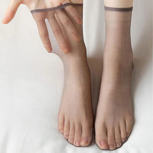 Calcetines tobilleros ultratransparentes y antideslizantes: elegancia transpirable para uso diario