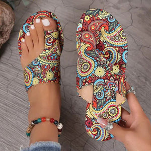 Sandalias planas ortopédicas ligeras para mujer