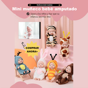 Mini muñecas bebé realistas con ropa
