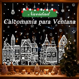 Decoraciones navideñas para ventanas