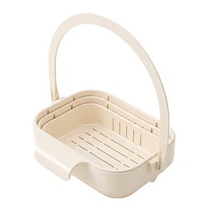 Cesta de drenaje colgante, plegable y retráctil