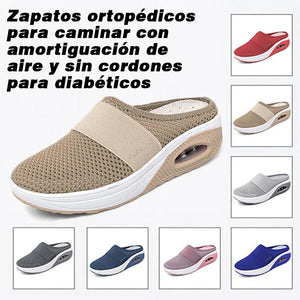 Zapatos ortopédicos para diabéticos con colchón de aire y propiedades antideslizantes