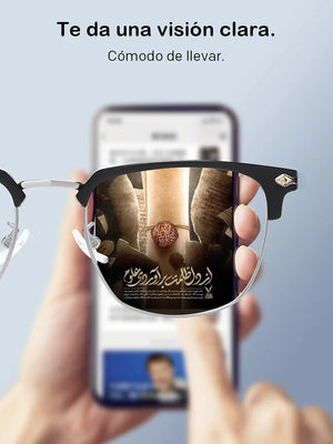 Gafas de lectura ultraligeras con zoom inteligente y antiluz azul