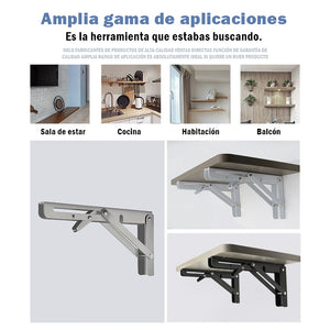 Soporte de pared con soporte triangular (2 piezas)
