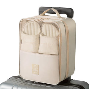 Bolsa de zapatos de viaje de doble capa, bolsa de zapatos impermeable y plegable, organizador, necesidades diarias