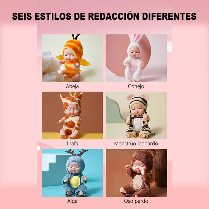 Mini muñecas bebé realistas con ropa