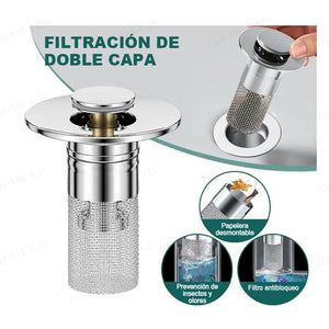 Aísle el olor y evite las cucarachas: filtro de drenaje de piso de acero inoxidable