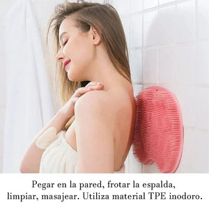Alfombrilla de masaje de TPR para baño con ventosa