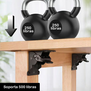 Bisagra autoblocante para marco de mesa