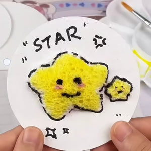 Pintura con textura de espuma