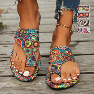 Sandalias planas ortopédicas ligeras para mujer