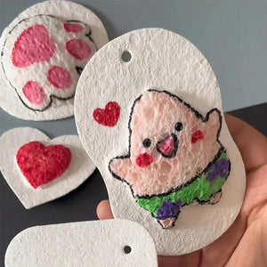 Pintura con textura de espuma