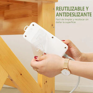 Ganchos de Pared Adhesivos de Doble Cara Reutilizables