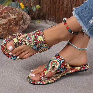 Sandalias planas ortopédicas ligeras para mujer
