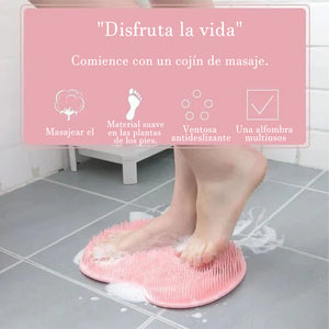 Alfombrilla de masaje de TPR para baño con ventosa