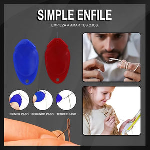 Enhebrador de alambre multifuncional para uso doméstico (paquete de 10)