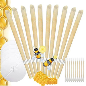 Vela de oído de cera de abejas natural