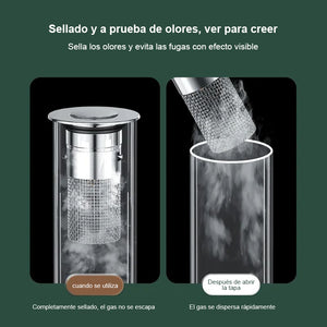 Aísle el olor y evite las cucarachas: filtro de drenaje de piso de acero inoxidable