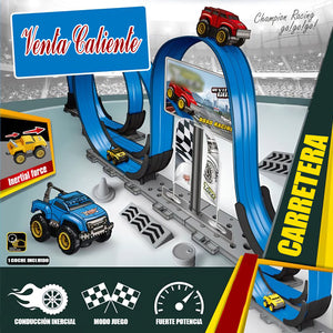 Coche de ferrocarril antigravedad para niños, juguete educativo de montaje DIY