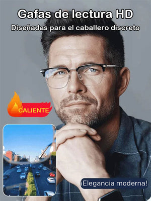 Gafas de lectura ultraligeras con zoom inteligente y antiluz azul