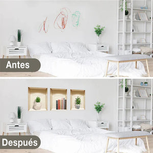 Pegatinas de pared autoadhesivas de plantas 3D