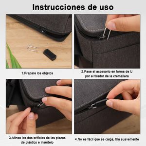 Cambio de tirador de cremallera