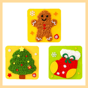 Kit de muñeca bordada navideña DIY
