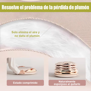 👕Bolsillo colgante que ahorra espacio con cremallera autocomprimible