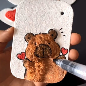 Pintura con textura de espuma
