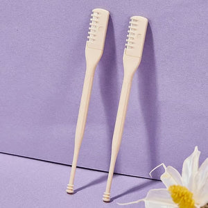 Afeitadora nasal portátil de doble cabezal para limpieza manual y segura del vello nasal