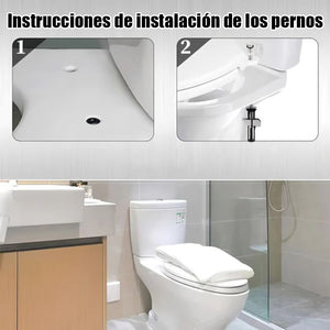Kit de pernos de fijación para asiento de inodoro de alta resistencia