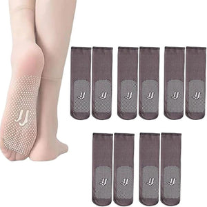 Calcetines tobilleros ultratransparentes y antideslizantes: elegancia transpirable para uso diario