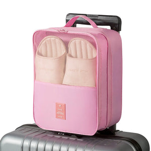 Bolsa de zapatos de viaje de doble capa, bolsa de zapatos impermeable y plegable, organizador, necesidades diarias