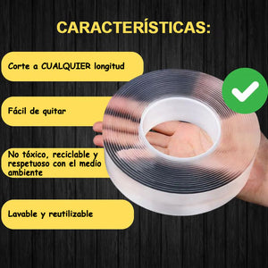 Nanotecnología Adhesivo de Cara Doble